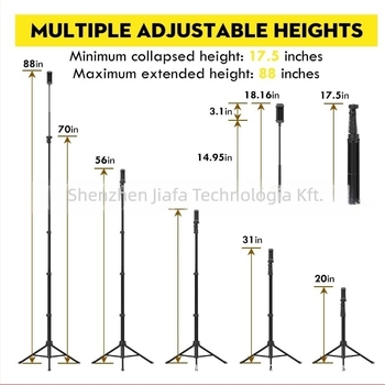 Alumíniumötvözetből készült integrált selfie-stabilizáló és tripod gooseneck telefontartóval, 3D PTZ, teherbírás 2–5 kg