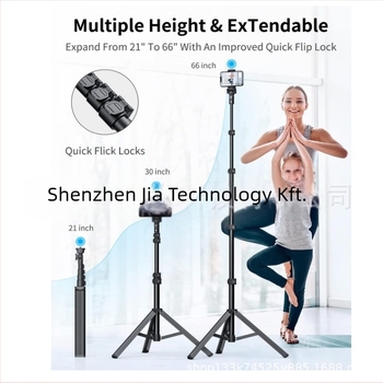 Alumíniumötvözetből készült integrált selfie-stabilizáló és tripod gooseneck telefontartóval, 3D PTZ, teherbírás 2–5 kg