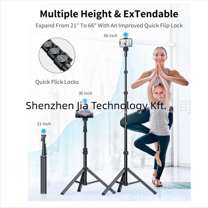 Alumíniumötvözetből készült integrált selfie-stabilizáló és tripod gooseneck telefontartóval, 3D PTZ, teherbírás 2–5 kg