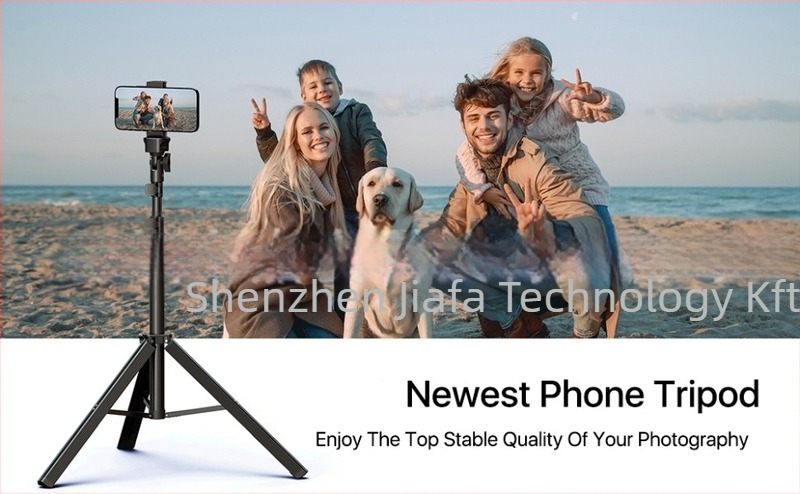 Alumíniumötvözetből készült integrált selfie-stabilizáló és tripod gooseneck telefontartóval, 3D PTZ, teherbírás 2–5 kg