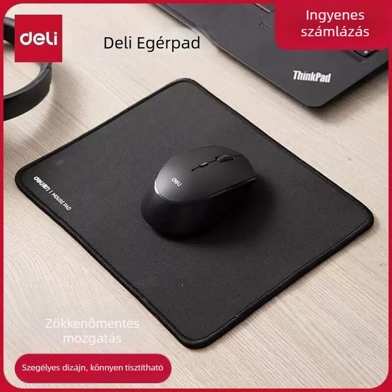 Egérpad gyanta-gumi anyagból, egyoldalas, számológép funkcióval, asztali egérpad