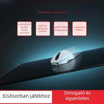Nagy gumi egérpad játékhoz, egyszínű, logó nélküli