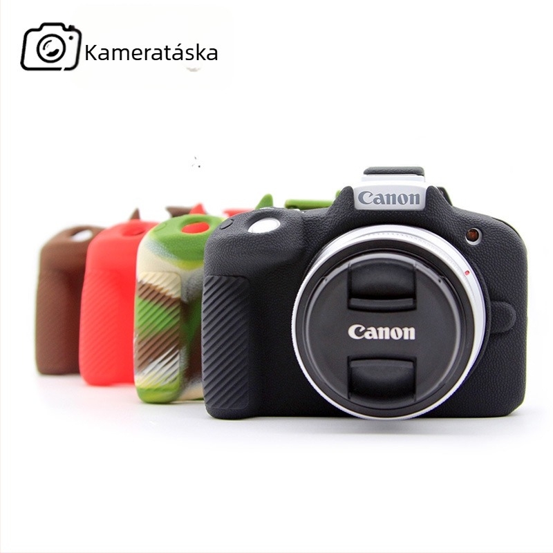 Canon EOS R50 szilikon védőtok tükör nélküli fényképezőgéphez, matt felületű, hordozható fotótáska