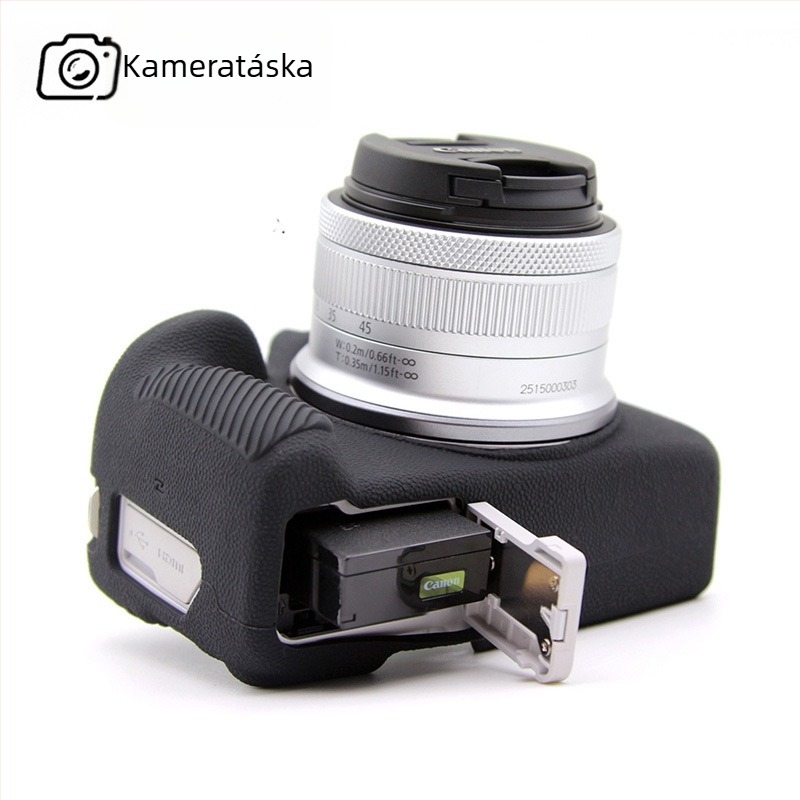 Canon EOS R50 szilikon védőtok tükör nélküli fényképezőgéphez, matt felületű, hordozható fotótáska