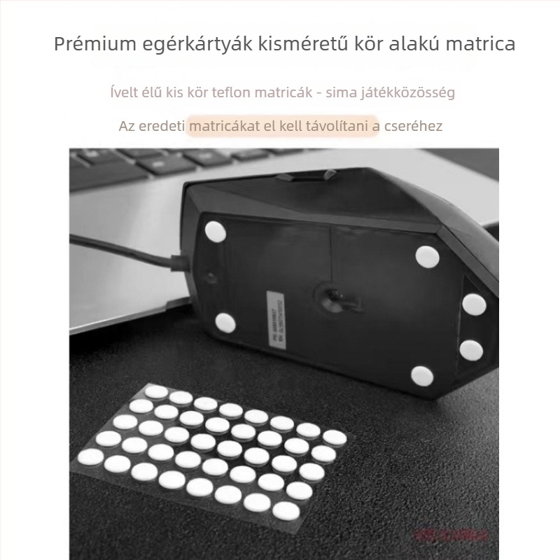 Kis gumírozott csuklópárna egérhez - japán minimalist stílus, tenyér-támasz
