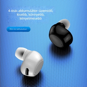 X6 Bluetooth fülhallgató – ultra kompakt, egyoldalas in-ear, Bluetooth 5.0, 15 m hatótávolság, IPX4, NFC, hangvezérlés