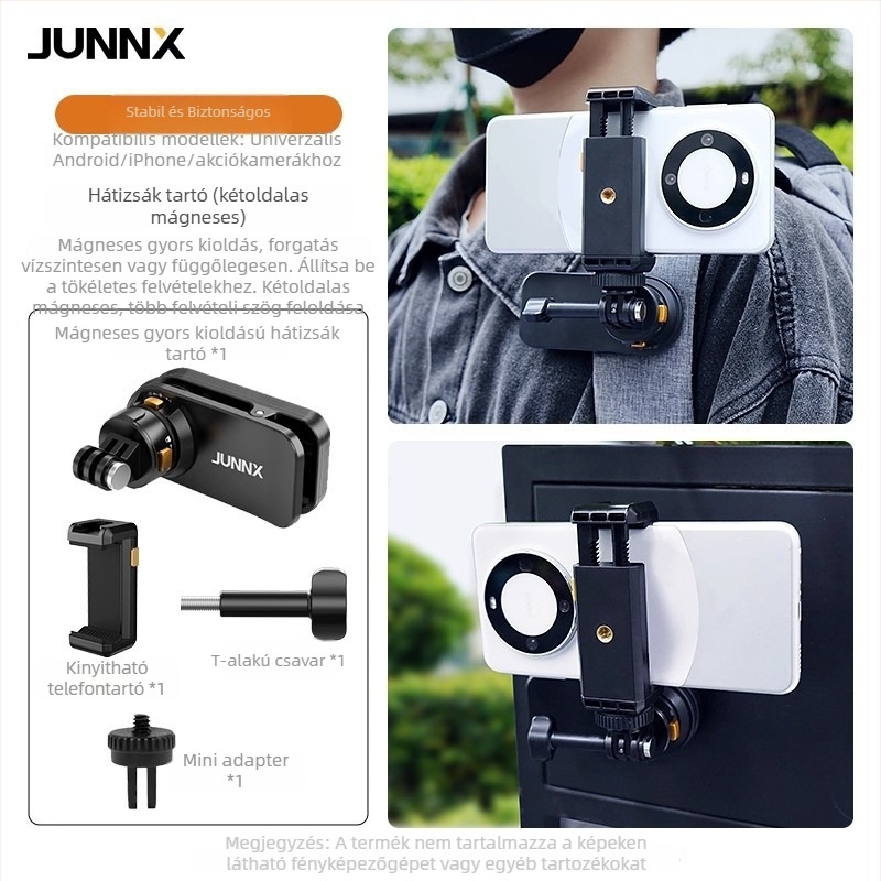 Mágneses hátizsák-klip DJI Action 3/4/5/6 és GoPro számára