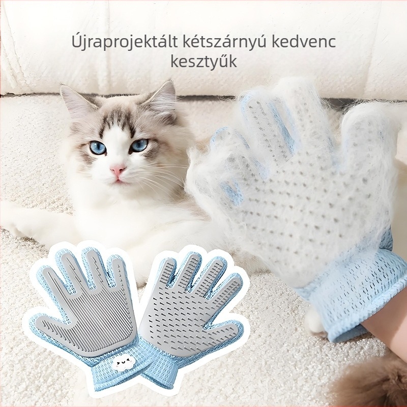 Macskaápoló kesztyű a szőr eltávolítására – Márka: Friendly; Importált: Nem; Kategória: Egyéb tisztítási és szépségápolási termékek; Alkalmas: Macskák