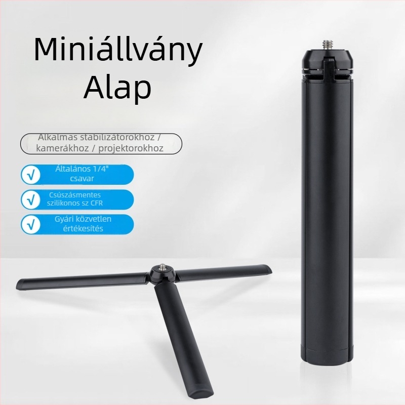 GaNaDu Km-04 Alumínium ötvözet asztali tripód stabilizátor, teherbírás 2–5 kg, 1 rész, 163 g