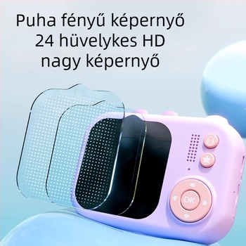 Deli gyerekeknek szánt kamera – fényképez és videózik, műanyag játék 7–14 éveseknek