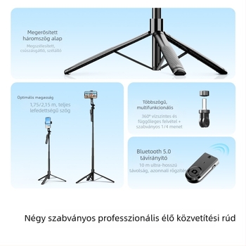 Orico K29 Bluetooth Selfie Stick – kézi stabilizátor és állványos tripod kamerához élő közvetítéshez