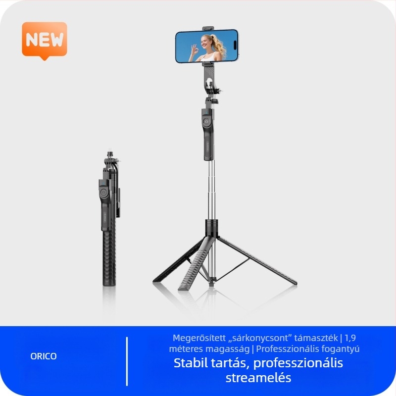 Orico K29 Bluetooth Selfie Stick – kézi stabilizátor és állványos tripod kamerához élő közvetítéshez