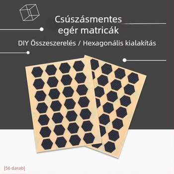 DIY csúszásmentes egér matricák – univerzális illeszkedés, poliészter ragasztó, DIY stílus
