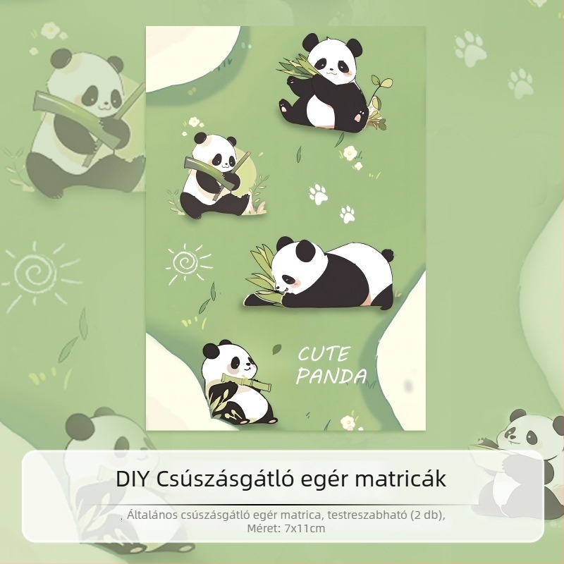 DIY csúszásmentes egér matricák – univerzális illeszkedés, poliészter ragasztó, DIY stílus