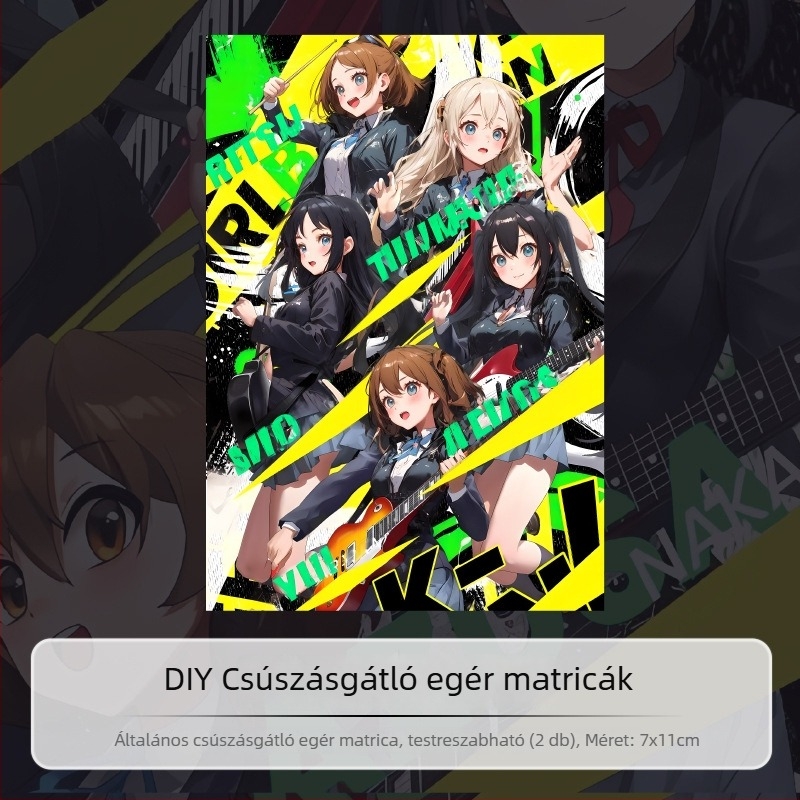 DIY csúszásmentes egér matricák – univerzális illeszkedés, poliészter ragasztó, DIY stílus