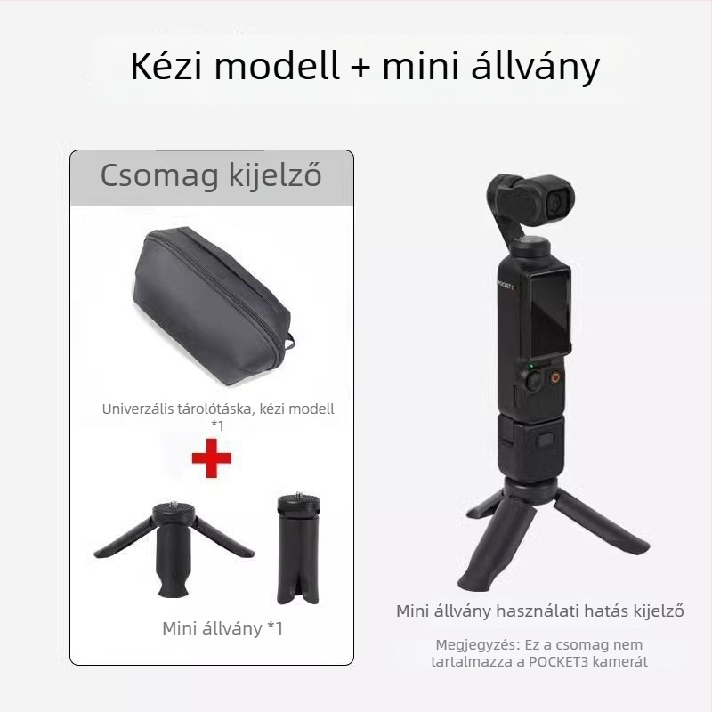 DJI Pocket 3/2-höz készült hordozható, multifunkcionális tárolótáska diagonális vállpánttal