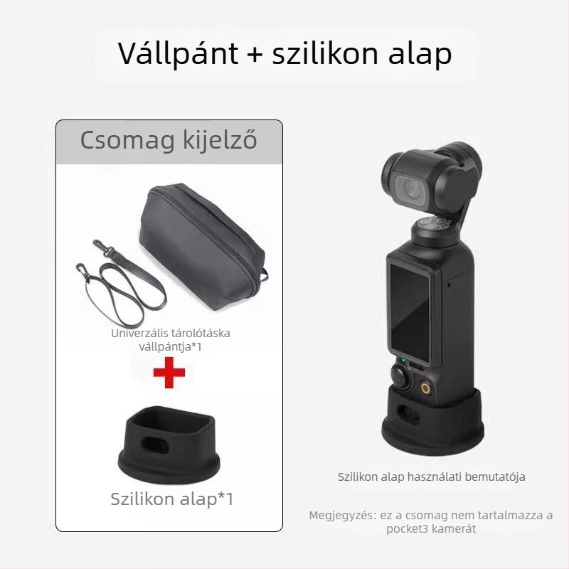 DJI Pocket 3/2-höz készült hordozható, multifunkcionális tárolótáska diagonális vállpánttal