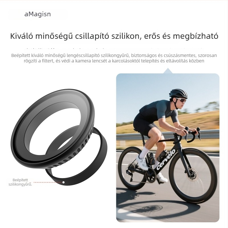 Insta360 Go Ultra Gyorskioldó Szűrővédő a lencséhez (Optikai üveg, ABS, szilikagél)
