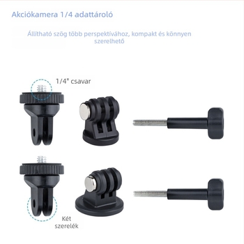 Insta360 akciókamera adapter, 1/4-es csavar alap, kompatibil tripod és gimbal, ABS anyag