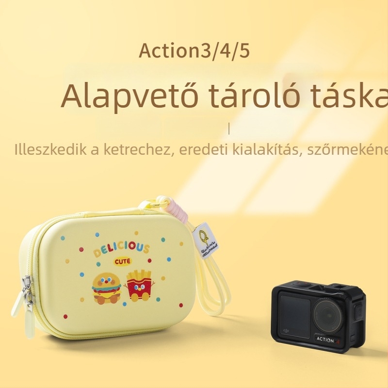 DJI Action 5 Pro/4/3 szállító tok – EVA anyagú, merev héj