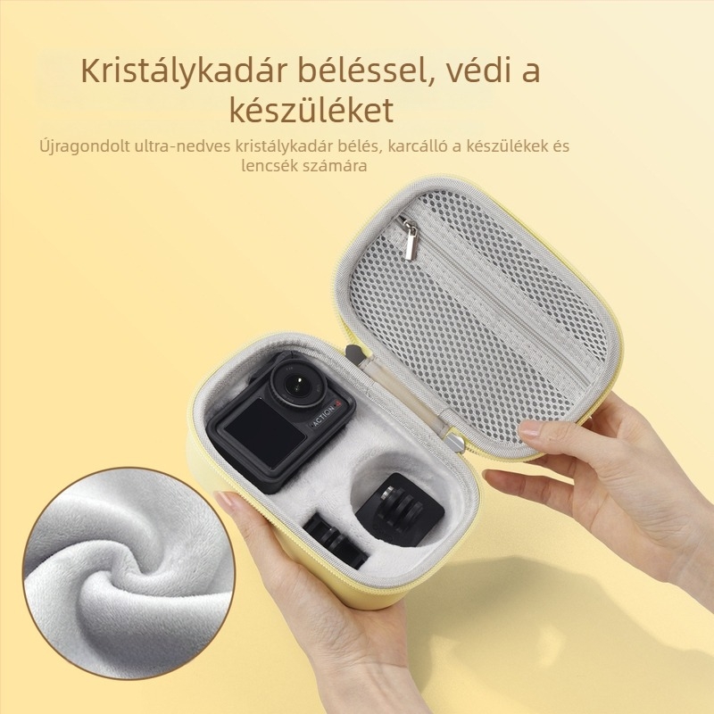 DJI Action 5 Pro/4/3 szállító tok – EVA anyagú, merev héj