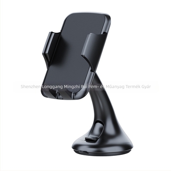 Autós tartó szélvédőre tapadó – univerzális illeszkedés mobiltelefonok és GPS készülékekhez; alkalmas autó üvegéhez vagy légcsatornához; anyagok: ABS, PU, EVA.