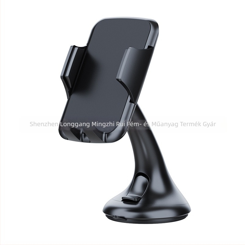 Autós tartó szélvédőre tapadó – univerzális illeszkedés mobiltelefonok és GPS készülékekhez; alkalmas autó üvegéhez vagy légcsatornához; anyagok: ABS, PU, EVA.
