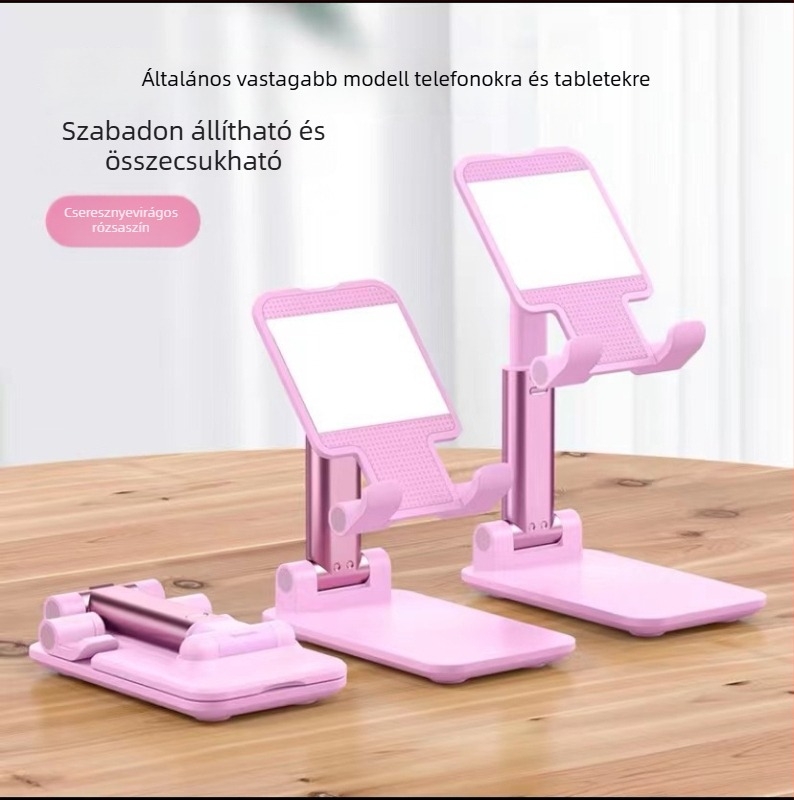 Telefon és tabletákhoz asztali állvány, összecsukható, modell T9, tömeg 105 g, 2023-ban debütált.