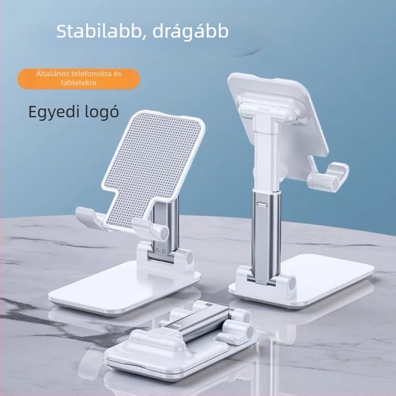 Telefon és tabletákhoz asztali állvány, összecsukható, modell T9, tömeg 105 g, 2023-ban debütált.