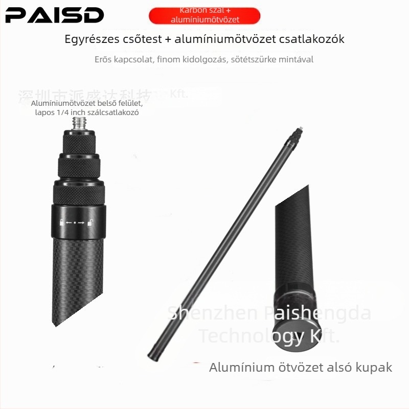 Paisd szénszálas hosszabbító rúd Insta360-hoz – modell carbon fiber extension rod, anyag: szénszálas, kompatibilitás: Általános