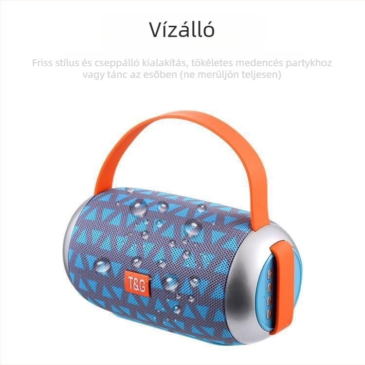 IPX4 vízálló Bluetooth hangsugárzó, 32 GB tárhely, 10–20 W kimenet, Bluetooth 4.2, frekvenciasáv 100 Hz–20 kHz