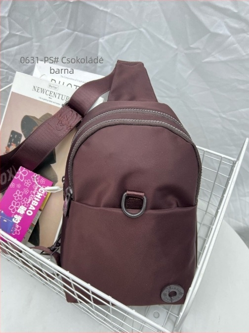 Chi leopard Női chest bag – Nylon, városi minimalistikus stílus, cipzáras záródás, poliészter bélés, belső cipzáras zseb