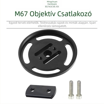 M67 objektív hordozó merülőfotózáshoz, alumíniumötvözet, átalakító gyűrű széles látószögű objektívhez