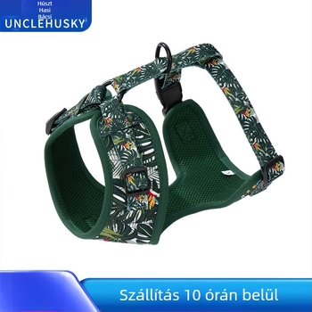 Hua Song mellkas-hám kutyáknak – pórázzal és nyakörvvel