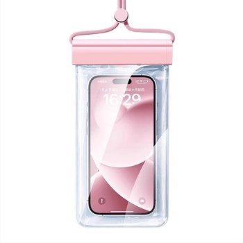 Strandhoz készült vízálló telefon tok HD érintőképernyővel — illeszkedik a telefonokhoz maximum 7,2 hüvelykig, műanyag vízálló tok, testre szabható logó, úszásra, merülésre, raftingra