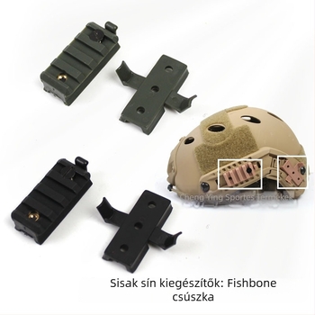 MICH sisakvasúti tartozék - HK-fast Fishbone Slider, nylon anyag
