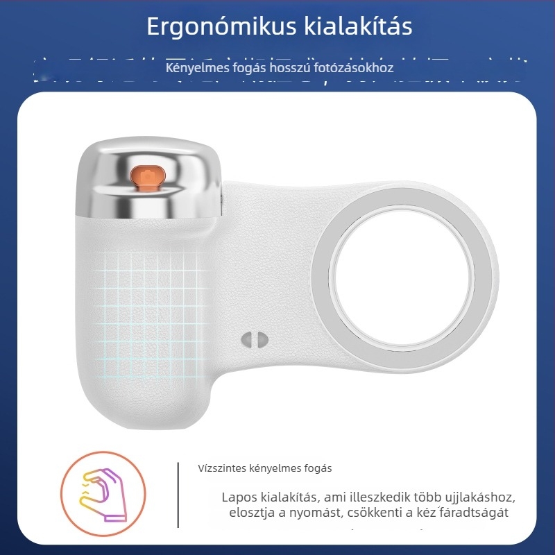 MagSafe mágneses telefon tartó LED világítással - kézi hordozható selfie világítás, Bluetooth távirányító, színhőmérséklet 2500-9900K