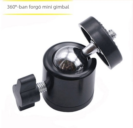 Tripodfej-készlet — C- és U-típusú csipeszek kamera csavar interfészhez, alumíniumötvözet, 2–5 kg teher
