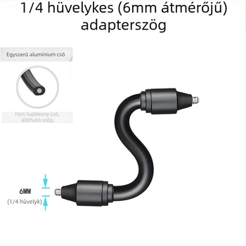 CG02 – Hajlékony hosszú rúd alumíniummaggal, csavarfej, OEM-megmunkálás, kompatibil különböző kamera csavarfuratok pozícióival