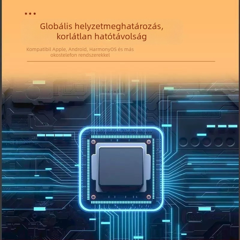 GPS óra gyermekeknek és időseknek — Bluetooth kereső helymeghatározó, Android/iOS kompatibilis, 210mAh akkumulátor, ABS anyag