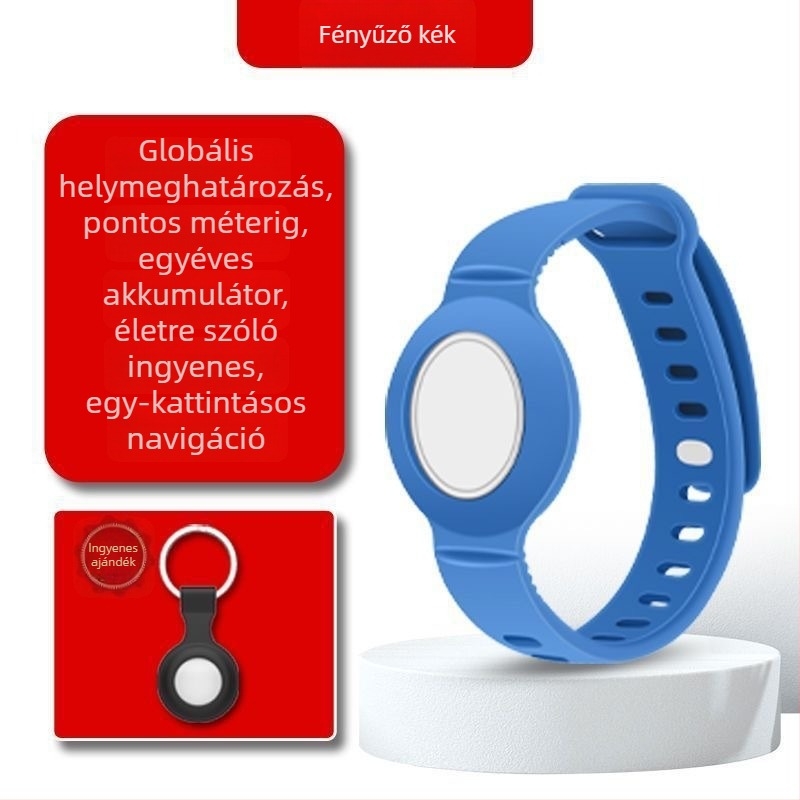 GPS óra gyermekeknek és időseknek — Bluetooth kereső helymeghatározó, Android/iOS kompatibilis, 210mAh akkumulátor, ABS anyag