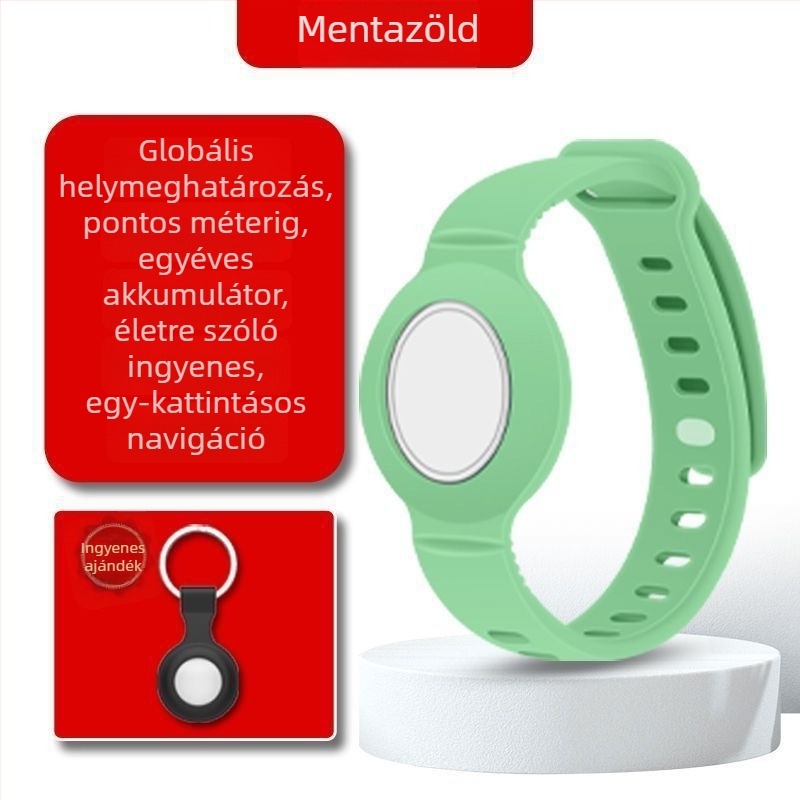 GPS óra gyermekeknek és időseknek — Bluetooth kereső helymeghatározó, Android/iOS kompatibilis, 210mAh akkumulátor, ABS anyag