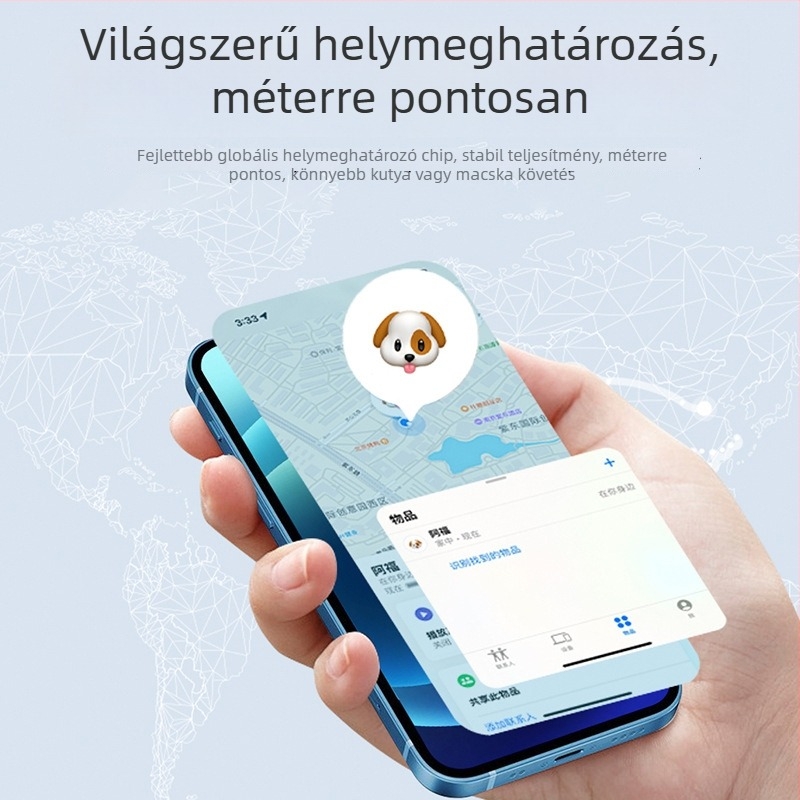 Kutya GPS nyomkövető – mini, vízálló nyakörv (GPS, mini, vízálló)