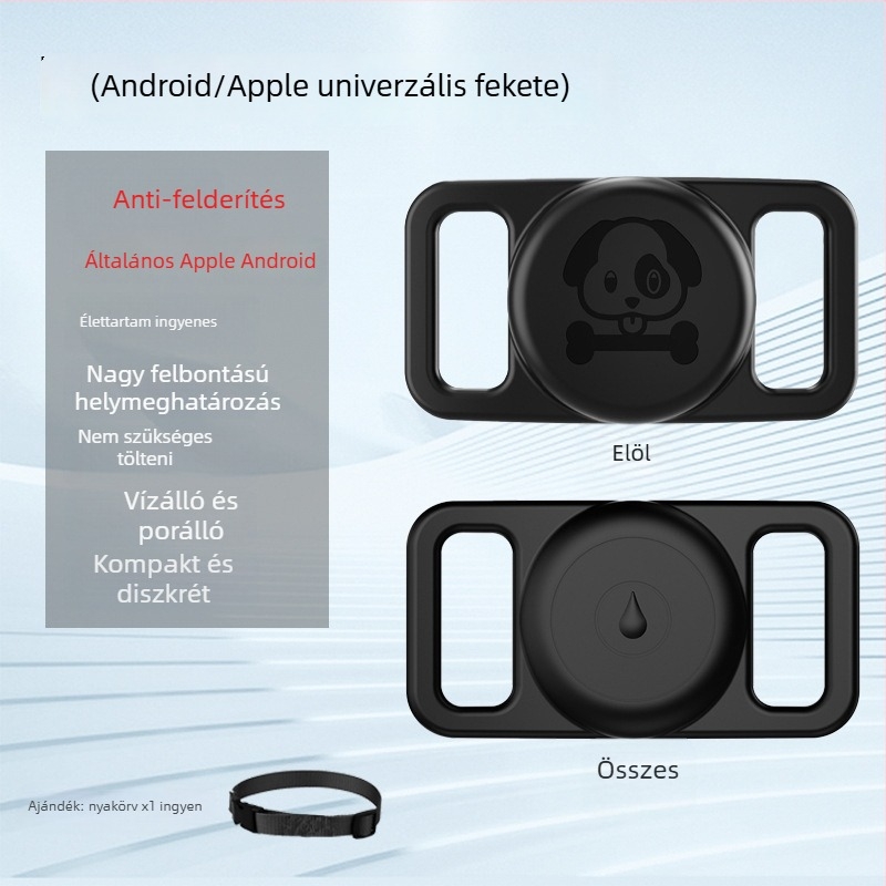 Kutya GPS nyomkövető – mini, vízálló nyakörv (GPS, mini, vízálló)