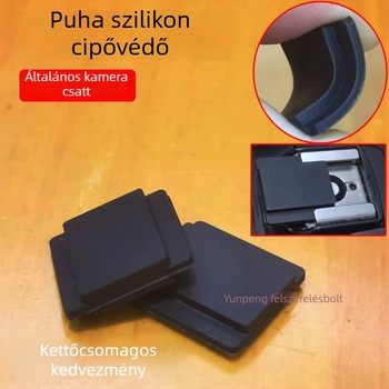Szilikon vakupapucs védőfedél DIY puha alapúval, kompatibilis tükör nélküli fényképezőgépekkel