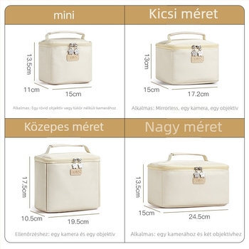 Kamera objektív belső táska XBYS-H019, poliészter, 5 kg terhelhetőség