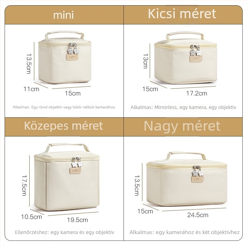 Kamera objektív belső táska XBYS-H019, poliészter, 5 kg terhelhetőség