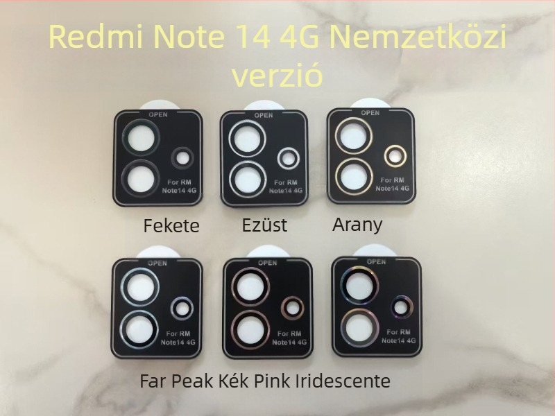 Xiaomi 14T objektívvédő fólia Redmi Note14 Pro – Eagle Eye színváltó kamerafedél keret