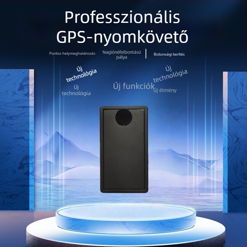 4G-es autó- és motorkerékpár GPS-nyomkövető mágneses rögzítéssel, ultra hosszú készenléti üzemidő, GPS-pontosság 3 m, riasztások: rezgés, áramszünet, geofence és gyorshajtás