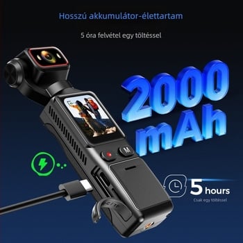 L19 4K sportkamera anti-rezgés stabilizációval, vízálló és porálló, érintőképernyő 1.69''